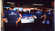 Jerry's Car going through Inspection Before the Race