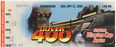 Click Here for Photos from the MBNA America 400 at Dover International Speedway, September 21, 2003